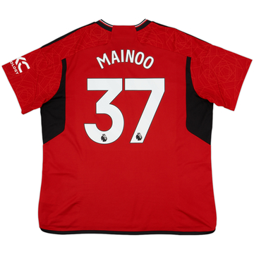 2023-24 Manchester United Home Shirt Mainoo #37 - 10/10 - (XXL)