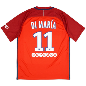 2016-17 Paris Saint-Germain Away Shirt Di Maria #11 - 9/10 - (L)