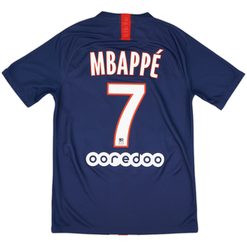 2019-20 Paris Saint-Germain Home Shirt Mbappe #7 - 9/10 - (S)