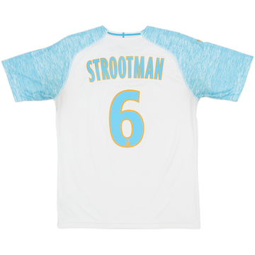 2018-19 Olympique Marseille Home Shirt Strootman #6 - 5/10 - (M)