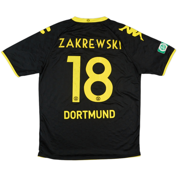 2010-11 Dortmund II Match Issue Away Shirt Zakrewski #18