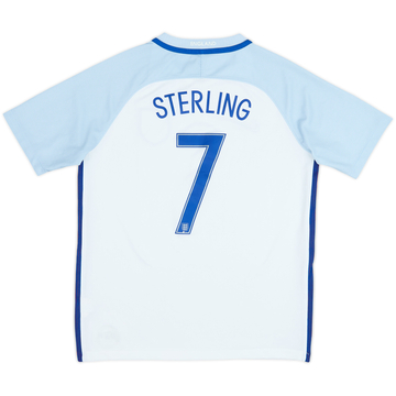 2016-17 England Home Shirt Sterling #7 - 7/10 - (XL.Boys)