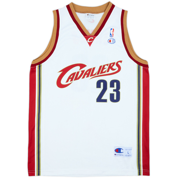 2003-10 Cleveland Cavaliers James #23 Champion Home Jersey - 8/10 - (L)