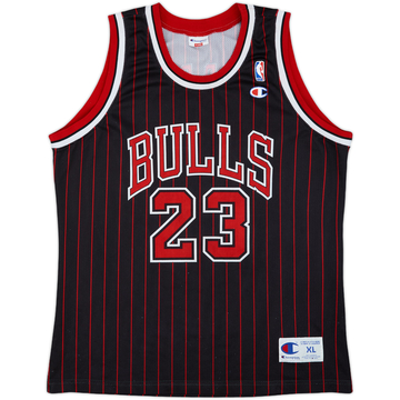 1995-97 Chicago Bulls Jordan #23 Champion Alternate Jersey - 8/10 - (XL)