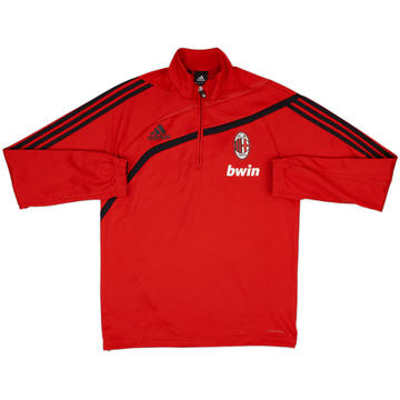 2009-10 AC Milan adidas 1/4 Zip Drill Top - 7/10 - (M)