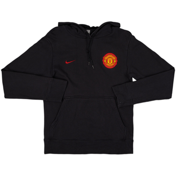 2009-10 Manchester United Nike Hooded Sweat Top - 9/10 - (S)