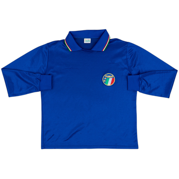 1986-91 Italy Home L/S Shirt - 8/10 - (M)