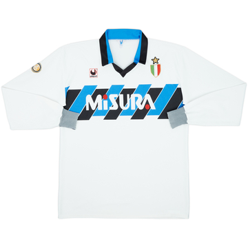 1989-90 Inter Milan Away L/S Shirt - 6/10 - (XL)