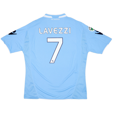 2009-10 Napoli Home Shirt Lavezzi #7 (XXL)