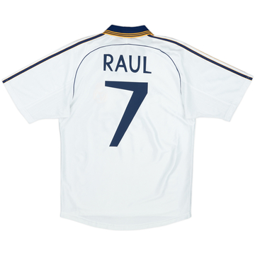 1998-00 Real Madrid Home Shirt Raul #7 - 9/10 - (S)