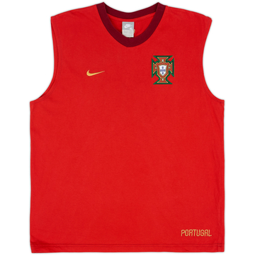 2008-09 Portugal Nike Cotton Training Vest #08 - 8/10 - (XL)