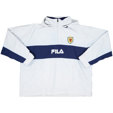 2000-02 Scotland Fila 1/4 Zip Hooded Track Jacket - 6/10 - (XL)