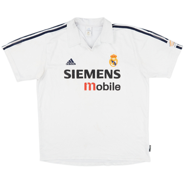 2002-03 Real Madrid Centenary Home Shirt - 4/10 - (L)