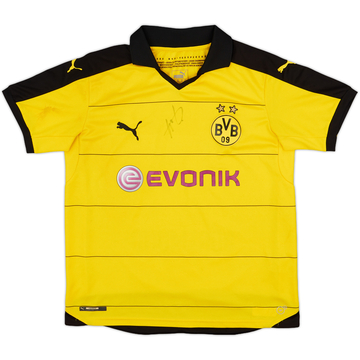 2015-16 Borussia Dortmund Signed Home Shirt - 7/10 - (XL.Boys)