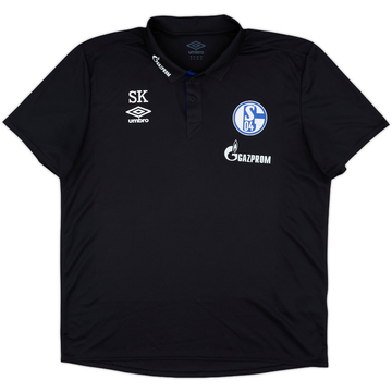 2018-19 Schalke Staff Issue Umbro Polo Shirt SK - 9/10 - (XL)