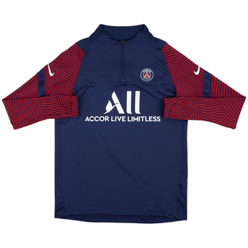 2020-21 Paris Saint-Germain Nike 1/4 Zip Drill Top - 7/10 - (L)