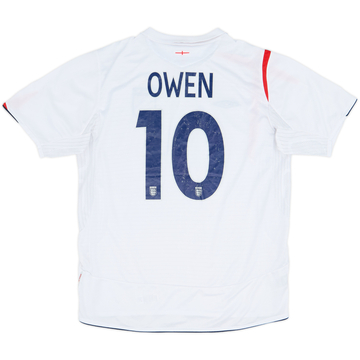 2005-07 England Home Shirt Owen #10 - 5/10 - (L)