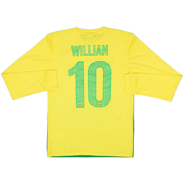 2013-14 Anzhi Makhachkala Home L/S Shirt Willian #10 - 7/10 - (S)