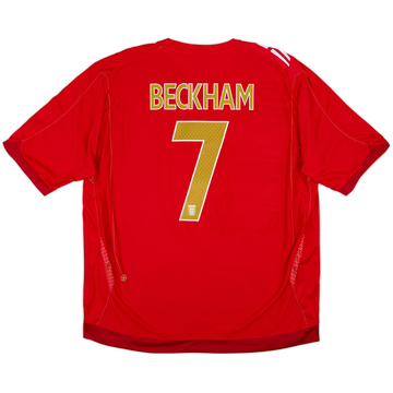 2006-08 England Away Shirt Beckham #7 (3XL)