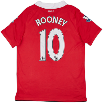 2010-11 Manchester United Home Shirt Rooney #10 - 7/10 - (XL.Boys)