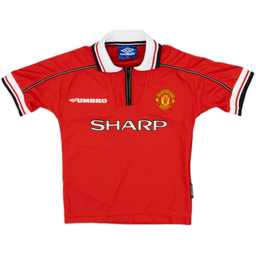 1998-00 Manchester United Home Shirt - 8/10 - (6-7 Years)