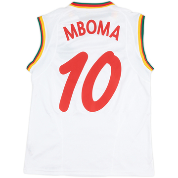 2002 Cameroon Away Vest Shirt Mboma #10 - 7/10 - (L)
