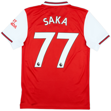 2019-20 Arsenal Home Shirt Saka #77 - 9/10 - (XS)