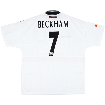 1997-99 Manchester United Away Shirt Beckham #7 (XXL)