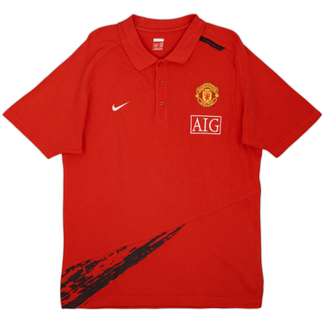 2010-11 Manchester United Nike Polo Shirt - 9/10 - (L)