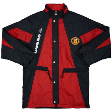 1992-93 Manchester United Umbro Padded Bench Coat - 8/10 - (XL)