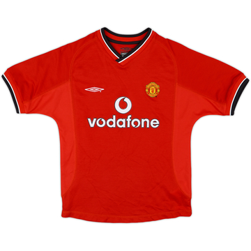 2000-02 Manchester United Home Shirt - 8/10 - (S.Boys)