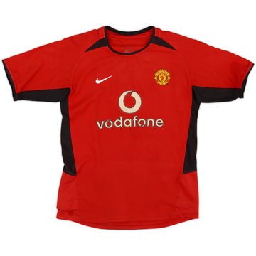 2002-04 Manchester United Home Shirt - 7/10 - (M.Boys)