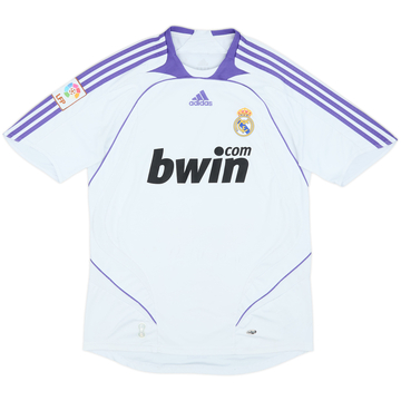 2007-08 Real Madrid Home Shirt - 6/10 - (M)
