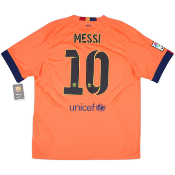 2014-15 Barcelona Away Shirt Messi #10 (XL)
