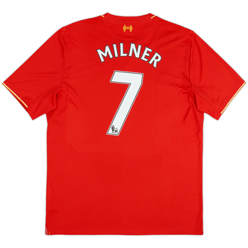 2015-16 Liverpool Home Shirt Milner #7 - 6/10 - (L)