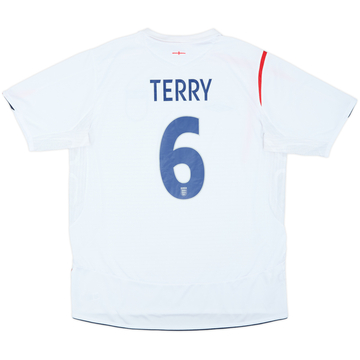 2005-07 England Home Shirt Terry #6 - 8/10 - (XL)