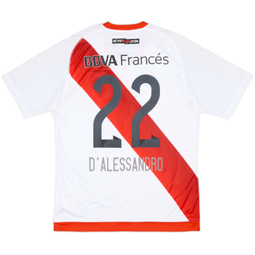 2016-17 River Plate Home Shirt D'Alessandro #22 - 6/10 - (M)