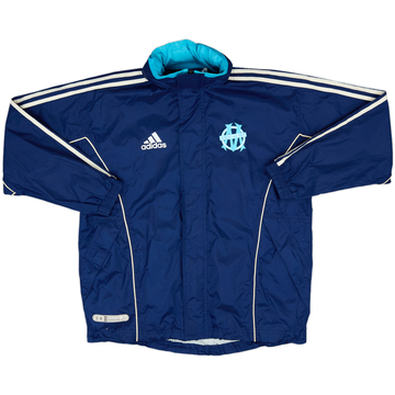 2000-01 Olympique Marseille adidas Hooded Rain Jacket - 6/10 - (L.Boys)