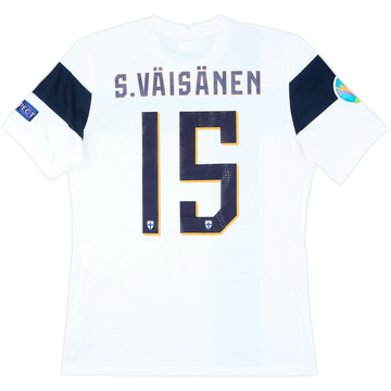 2020-22 Finland Match Issue Home Shirt S.Vaisanen #15