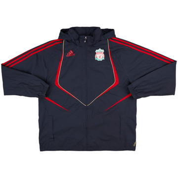 2009-10 Liverpool adidas Hooded Rain Jacket - 6/10 - (L)