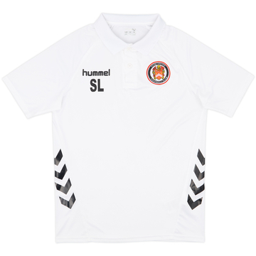 2021-22 Hyde United Staff Issue Hummel Polo Shirt SL - 8/10 - (M)