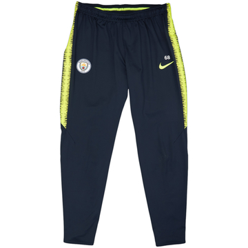 2018-19 Manchester City Player Issue Nike Track Pants/Bottoms #68 - 6/10 - (L)