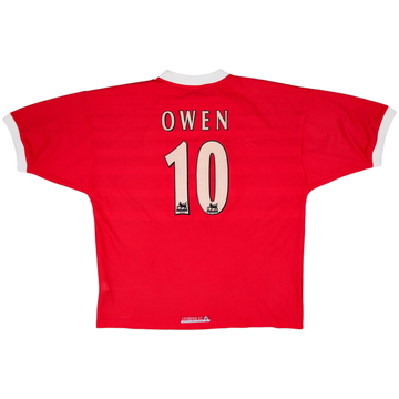 1998-00 Liverpool Home Shirt Owen #10 - 7/10 - (XL)