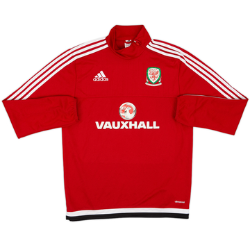2015-16 Wales adidas 1/4 Zip Drill Top - 8/10 - (M)