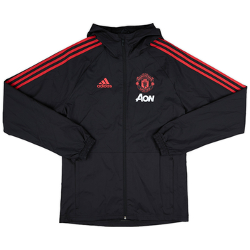 2018-19 Manchester United adidas Hooded Rain Jacket - 9/10 - (XS)