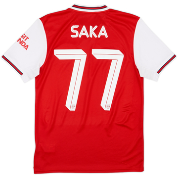 2019-20 Arsenal Home Shirt Saka #77 - 10/10 - (S)