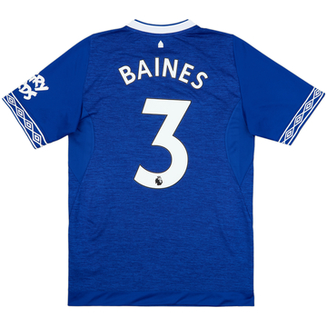 2018-19 Everton Home Shirt Baines #3 - 8/10 - (M)