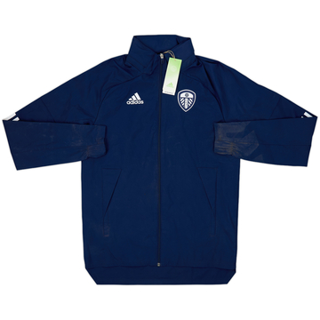 2020-21 Leeds United adidas Hooded Rain Jacket (XS)