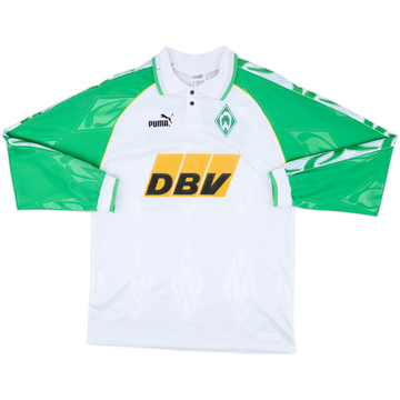 1995-96 Werder Bremen Home L/S Shirt - 9/10 - (S)