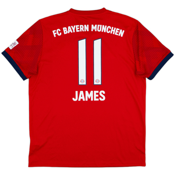 2018-19 Bayern Munich Home Shirt James #11 - 10/10 - (L)